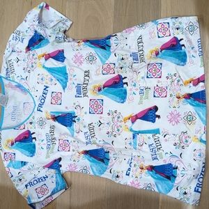 Disney Scrubs Frozen XS